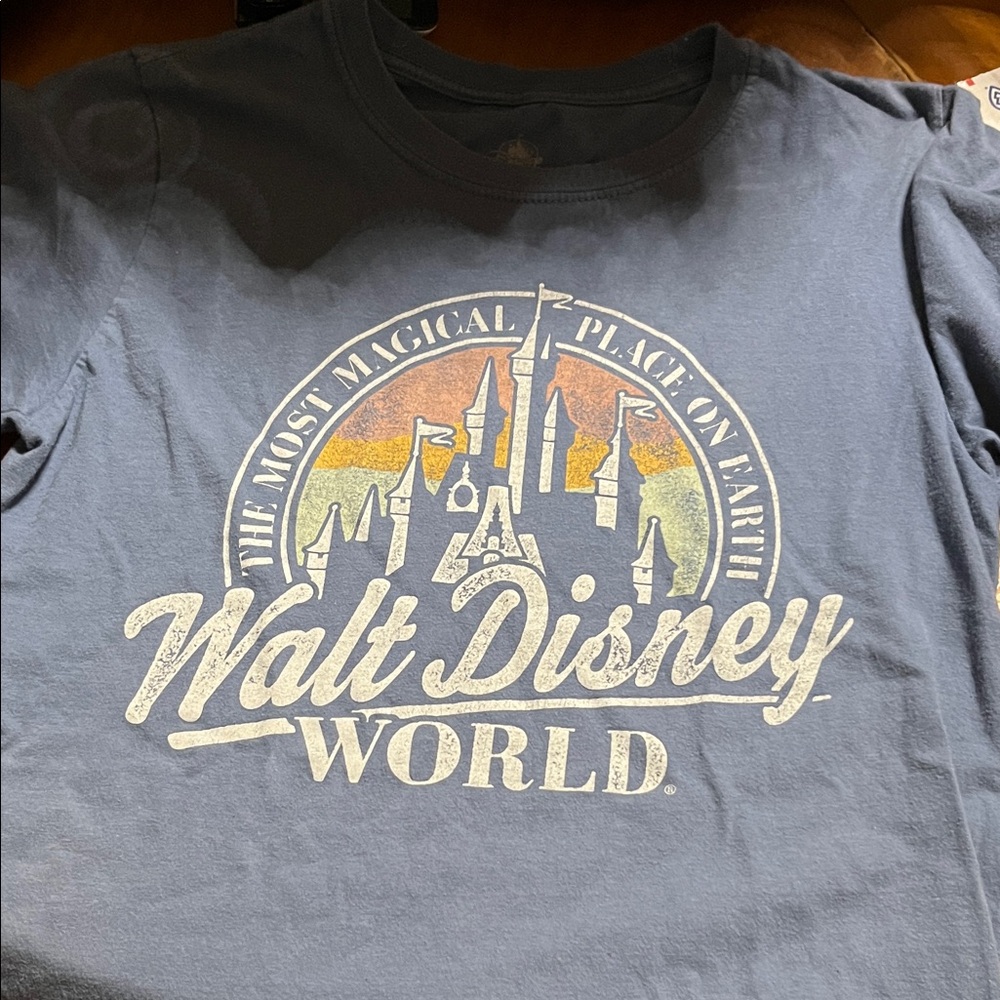 Disney Black T-Shirt with Gold Logo